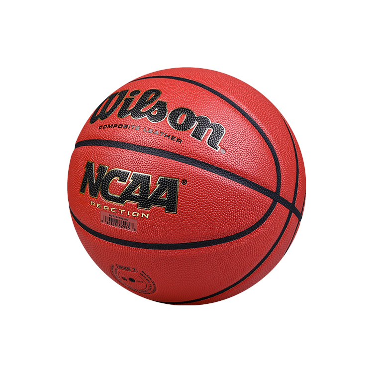 Wilson NCAA Collection 2014601 Pu Basketball Brick Red Standard Size 7 Competition Grade Ball Training Unisex