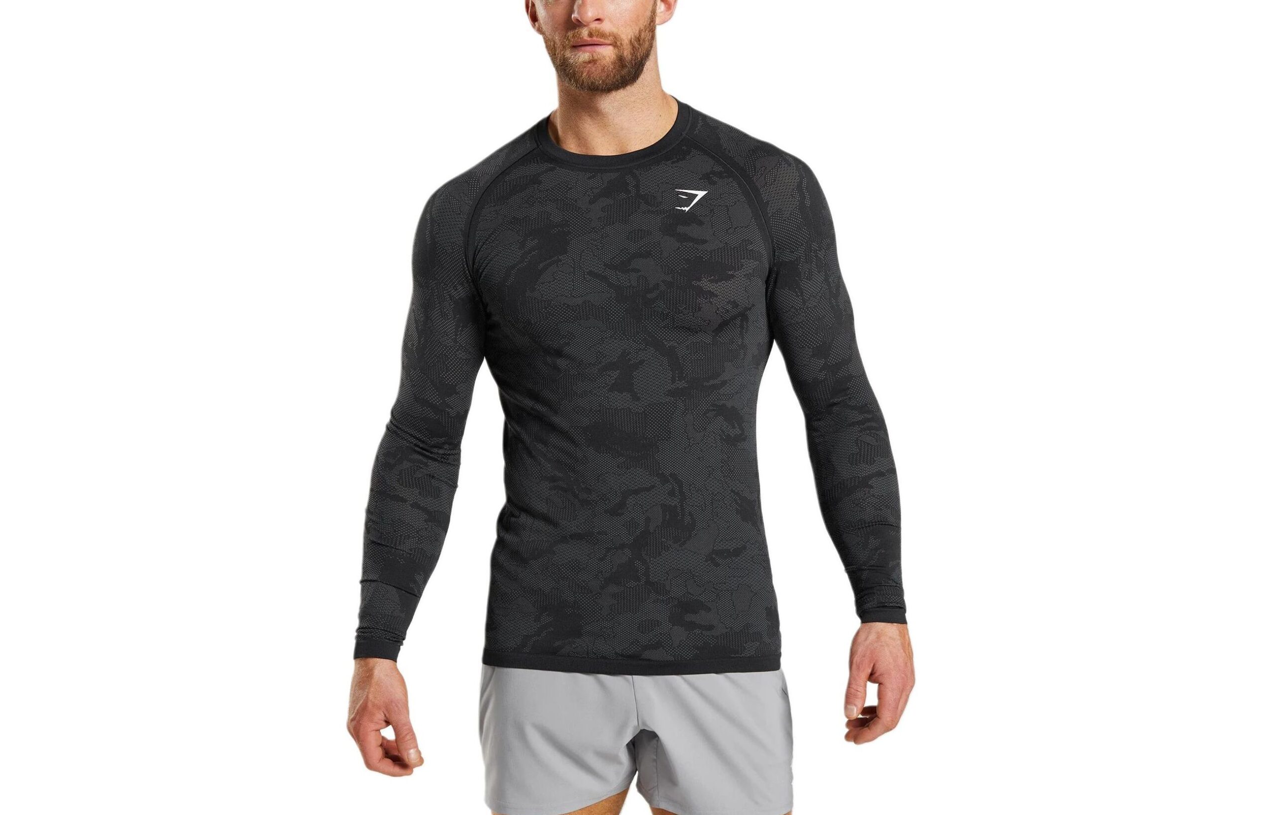 GYMSHARK Fitness Clothing Men’s Black Moderate Straight Fit