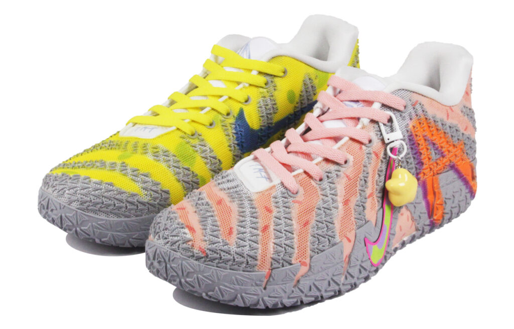 Nike Ja Morant 3 Yellow Pink Bubbles Party Low top Basketball Shoes Unisex Yellow Pink