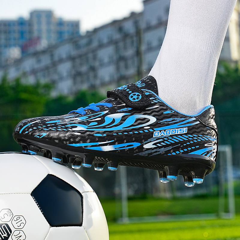 BIANSULONG FG Rubber Long Studs Soft Ground Cushioned Wear-Resistant Coverage Soccer Shoes Unisex