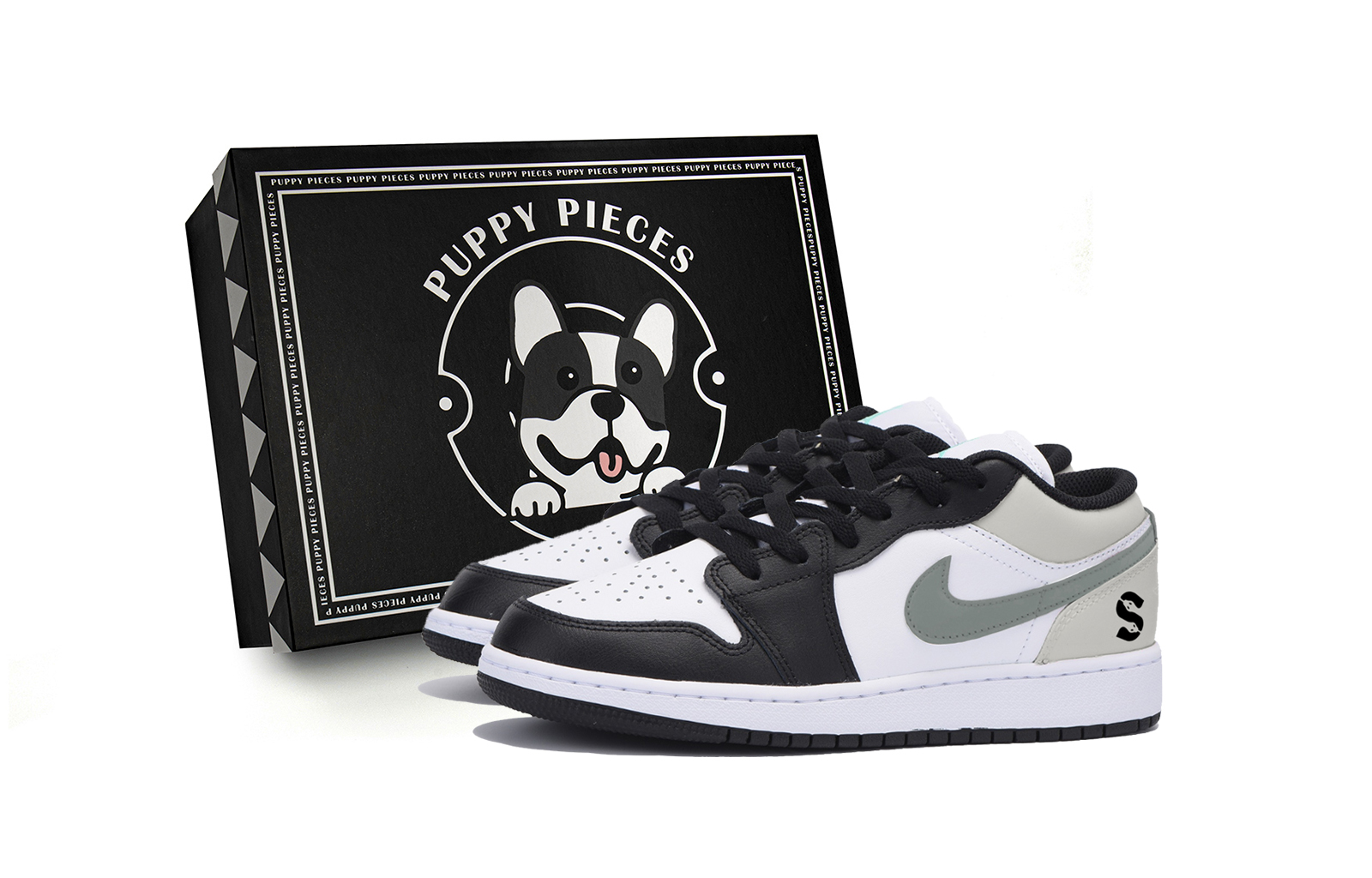 Jordan Air Jordan 1 Vintage Basketball Shoes Men’s Low Top Black Gray