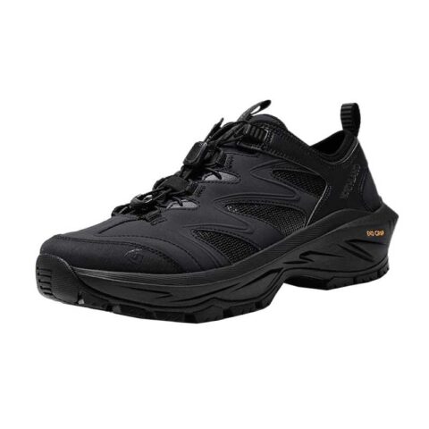 NORTHLAND Vardo Textile, Synthetic Leather Low top Hiking Shoes Men’s Black