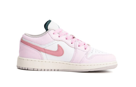 Jordan Air Jordan 1 Low top Vintage Basketball Shoes Unisex Pink White