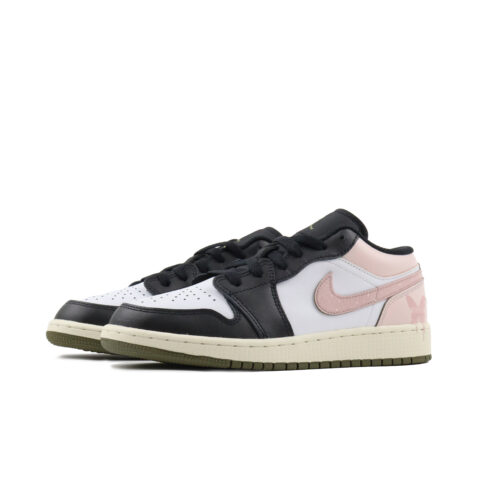 Jordan Air Jordan 1 Abrasion Resistant Support Low top Vintage Basketball Shoes Unisex Pink