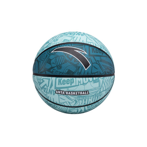 Anta Rubber Basketball Trendy Toy All Over Print Green Size 7.5 Training Unisex