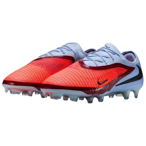Nike Phantom 6 Abrasion Resistant Soccer Shoes Unisex Red Blue