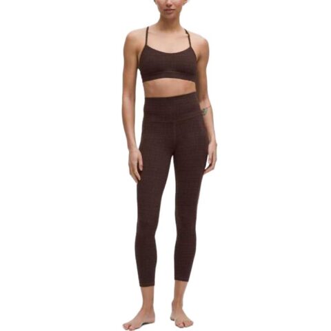 Lululemon AlignNulu™ Yoga Pants 25′ Women’s Glowing Mesh Lava Cake Multicolor Lava Cake