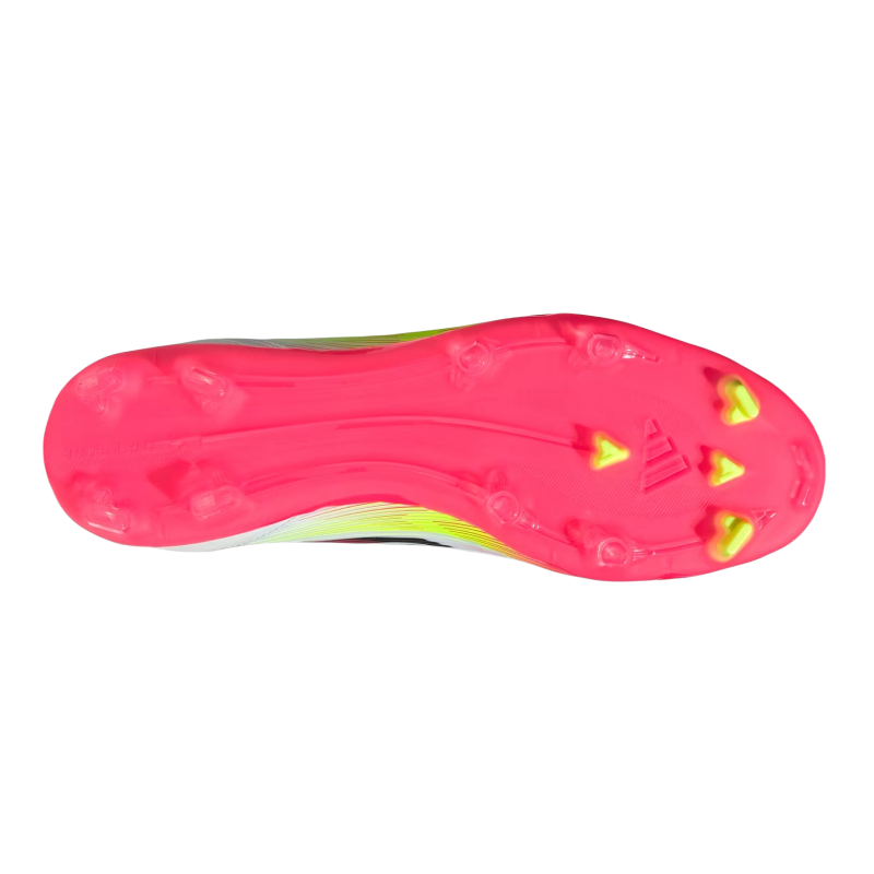 Adidas F50 League Soccer Shoes Unisex White Yellow Red