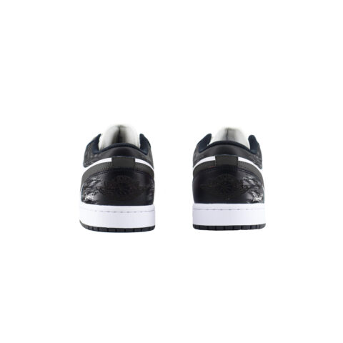 Jordan Air Jordan 1 Low Abrasion Resistant Low top Vintage Basketball Shoes Unisex Black White