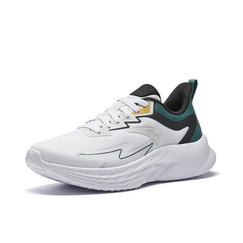 Anta Slip Resistant Abrasion Resistant Slip Resistant Abrasion Resistant Low top Casual Running Shoes Men’s White Green