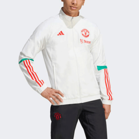 Adidas MANCHESTER UNITED TIRO 23 PRESENTATION JACKET Soccer Jersey Men’s White