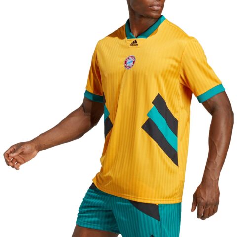 Adidas SS23 Soccer Jersey Men’s Semi Fluorescent Gold