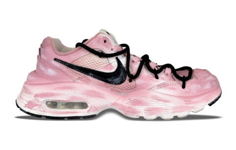 Nike Air Max Fusion Slip Resistant Abrasion Resistant Low top Running Shoes Women’s Pink Black
