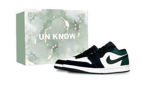 Jordan Air Jordan 1 Low top Vintage Basketball Shoes Unisex Emerald Green