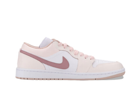 Jordan Air Jordan 1 Thorn Rose Abrasion Resistant Low top Vintage Basketball Shoes Unisex Pink