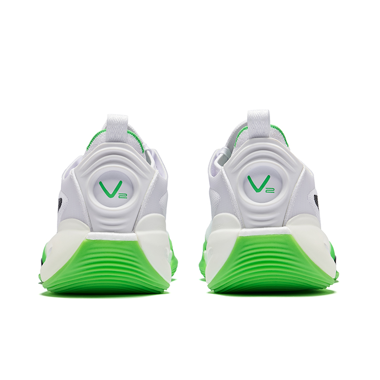 Erke Humble 2.0 Cushioning Support Low top Basketball Shoes Men’s White Green