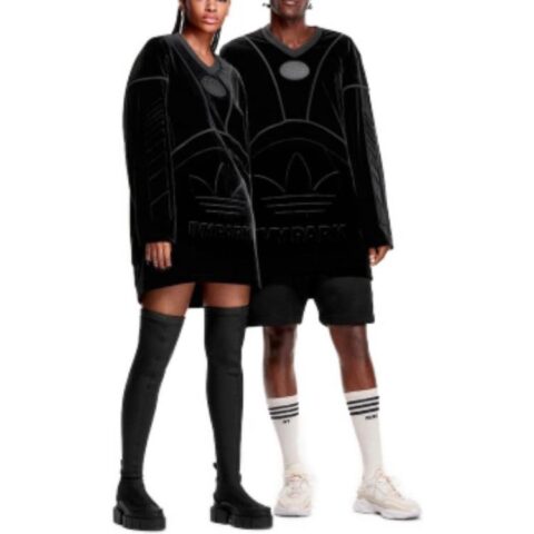 Adidas Originals Soccer Jerseys Unisex Black Moderate Straight Fit