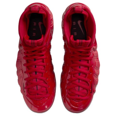Nike Foamposite Pro Mid top Vintage Basketball Shoes Unisex Red Black
