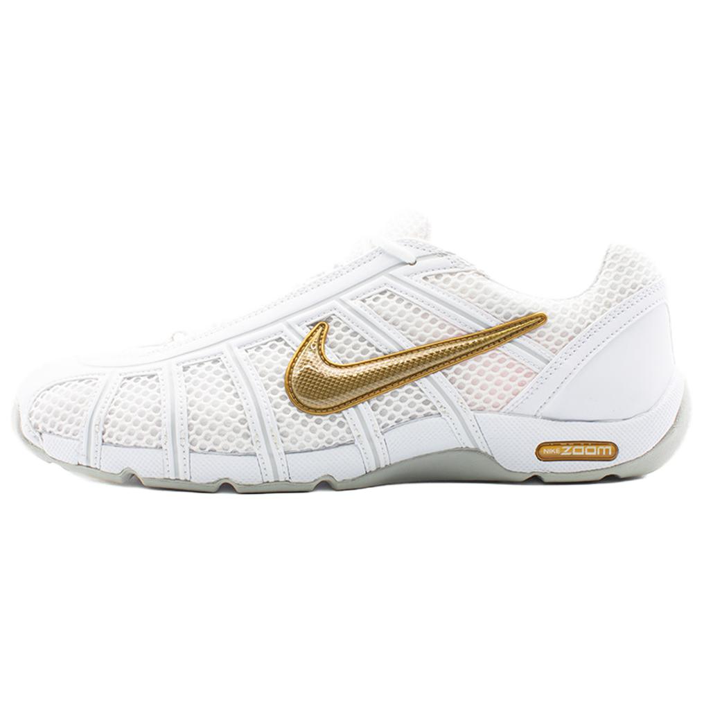 Nike Air Zoom Fencer Abrasion Resistant, Breathable, And Lightweight Support Training Shoes Unisex White Gold