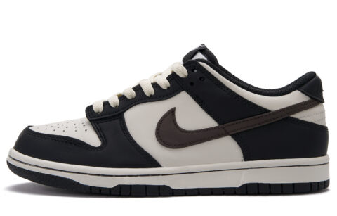 Nike Dunk Abrasion Resistant Abrasion Resistant Low top Vintage Basketball Shoes Unisex Black White