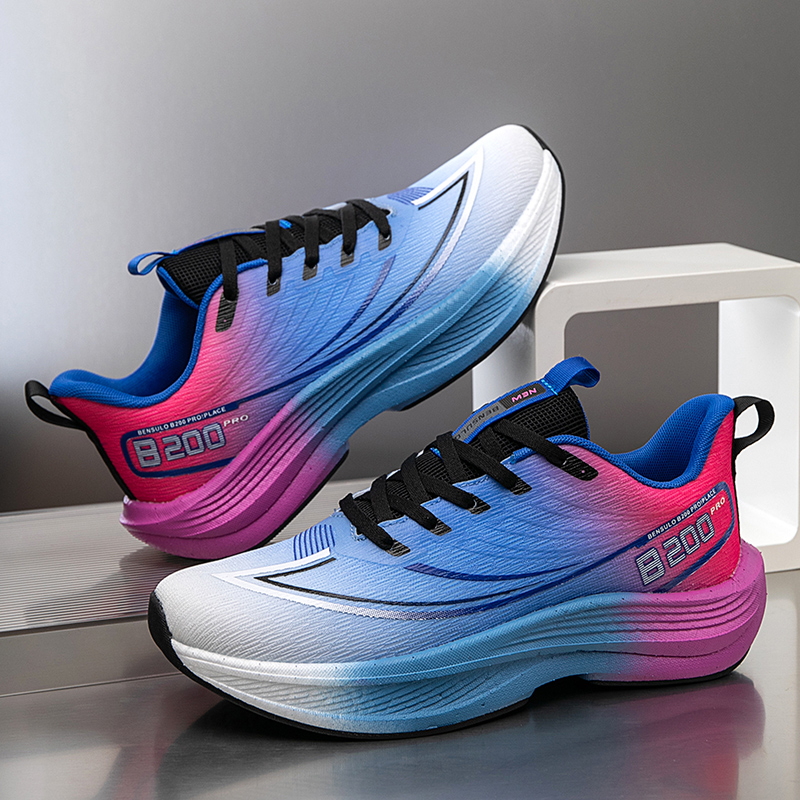 RUIKE Cushioning Abrasion Resistant Height Increasing Low top Casual City Commuting Running Shoes Men’s Electric Blue