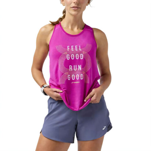 Brooks Sleeveless Sports Shirts Women's Pink