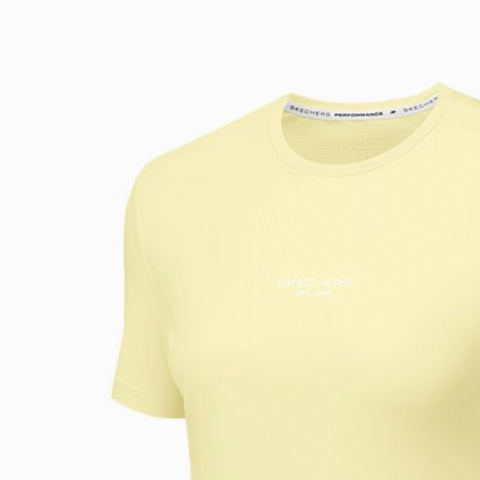 Skechers GODRI Quick Dry T Shirts Women’s Pink Yellow