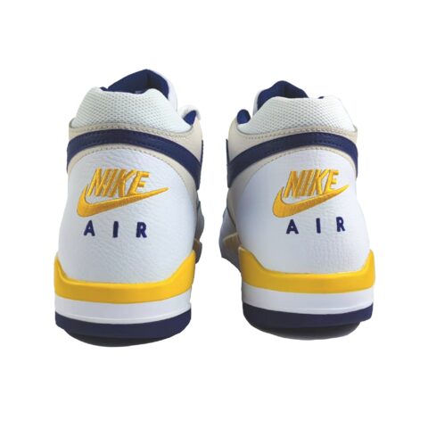 Nike Flight Legacy Cushioning Slip Resistant Abrasion Resistant High top Vintage Basketball Shoes Men’s White