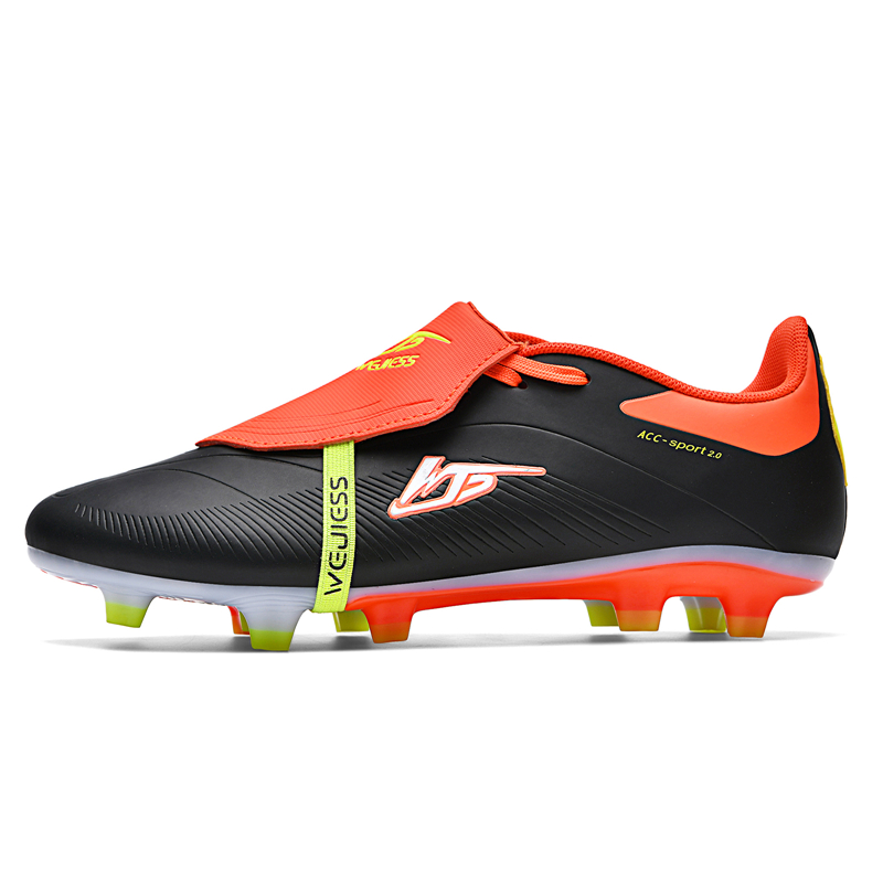WEJIESS Natural Grass Slip Resistant Abrasion Resistant Slip Resistant Abrasion Resistant Soccer Shoes Unisex