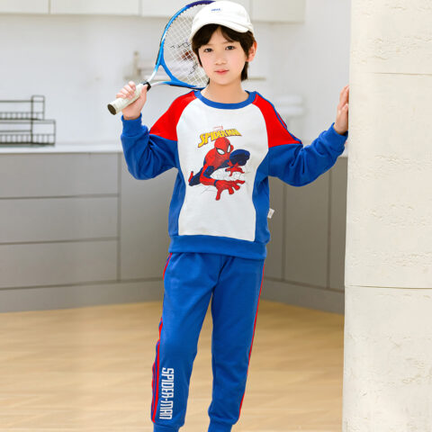 Disney Marvel Series Casual Sportswear Blue Children Aged 3 7 Years Old