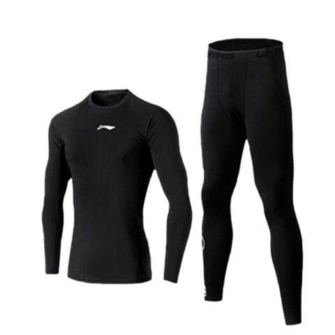 Li Ning Fitness Sets Men’s Crew Neck Moderate