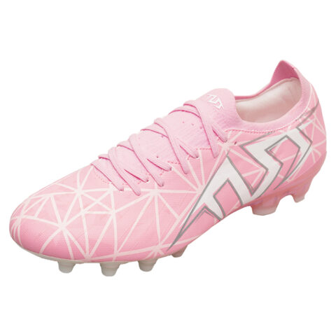 TLSS. FG Firm Ground Natural Grass Cushioning Anti Twist Cushioning Anti Twist Soccer Shoes Men’s Pink