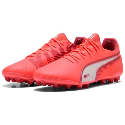 PUMA King Ultimate MG Multi Ground Soccer Shoes Unisex Red