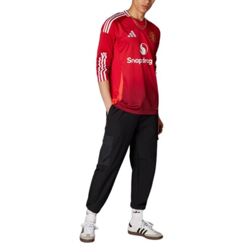 Adidas Free Shipping With AdiClub Manchester United 24/25 Long Sleeve Home Jersey