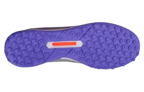 Li Ning TF Turf Synthetic Leather Cushioning, Wear Resistant Soccer Shoes Men’s Silver Purple