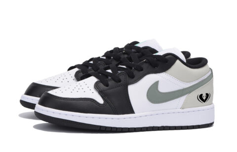 Jordan Air Jordan 1 Puppy Fragment, Special Shoe Box, Year Of The Snake Low top Vintage Basketball Shoes Men’s Black