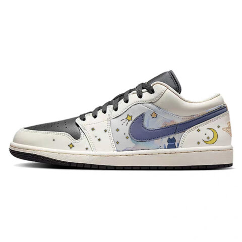 Jordan Air Jordan 1 Vintage Basketball Shoes Men’s Low Top White/Black