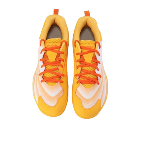 YONEX Power Cushion Comfortable Abrasion Resistant Low top Badminton Shoes Unisex Yellow Orange