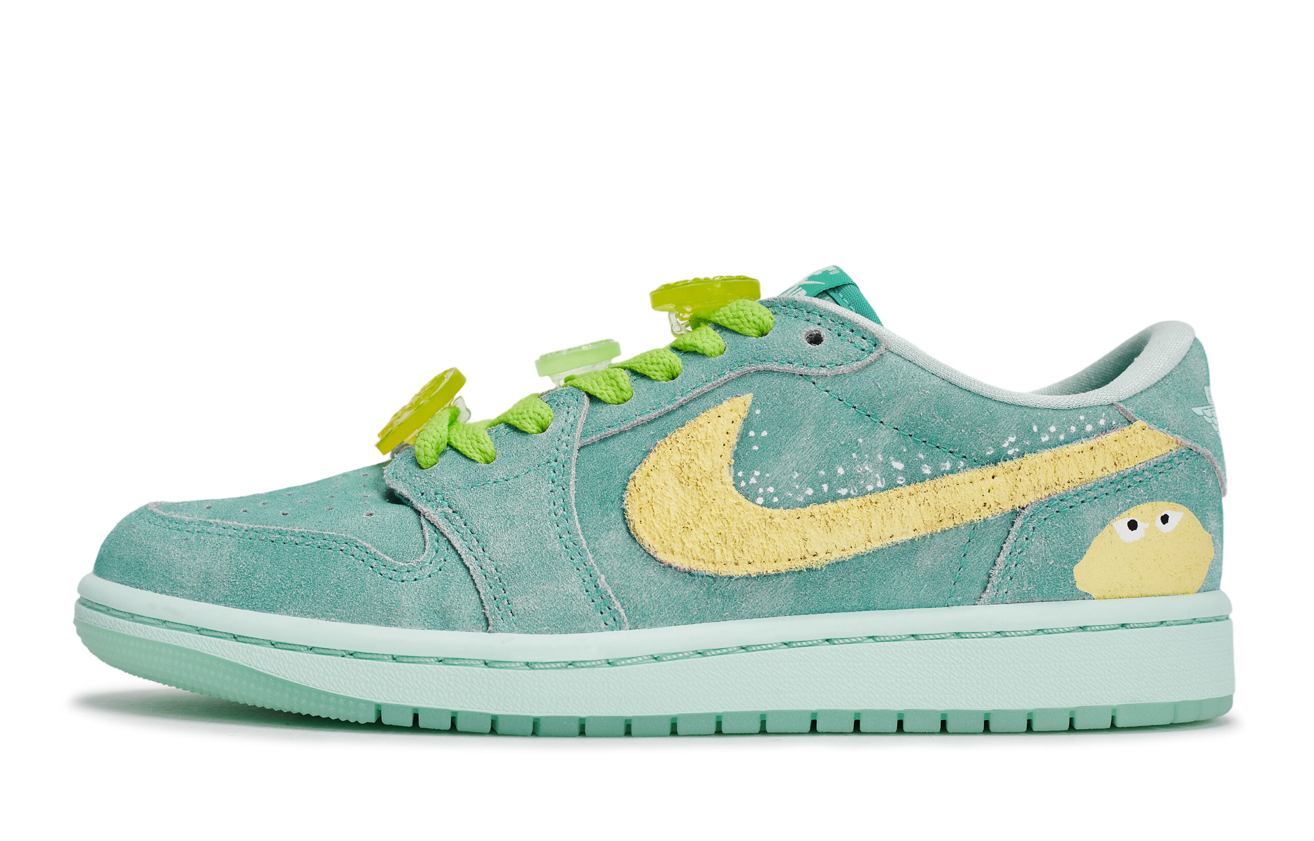 Jordan Air Jordan 1 Vintage Basketball Shoes Women’s Low Top Yellow/Green