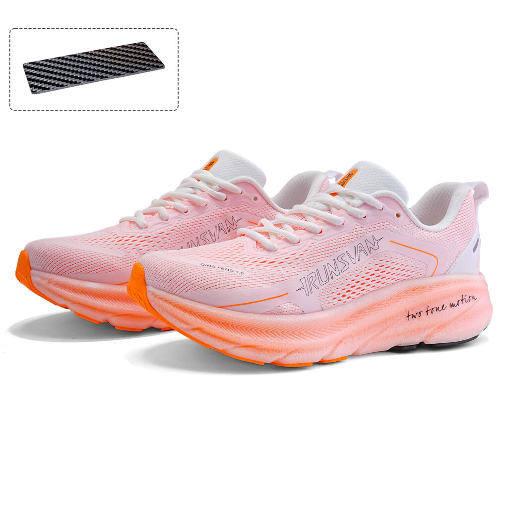 IRUNSVAN Low top Running Shoes Unisex Color Pink Orange