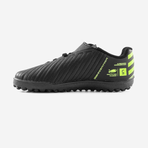 DECATHLON TF Turf Cushioning Slip Resistant Abrasion Resistant Soccer Shoes Unisex Black