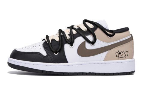 Jordan Air Jordan 1 Vintage Basketball Shoes Men’s Low Top Black Brown