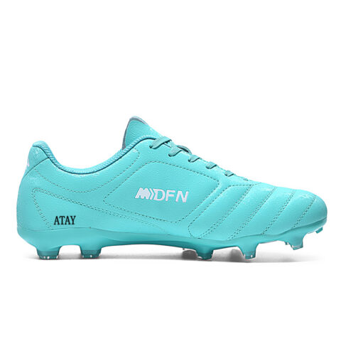ATAY Slip Resistant Abrasion Resistant Slip Resistant Abrasion Resistant Soccer Shoes Unisex Aqua