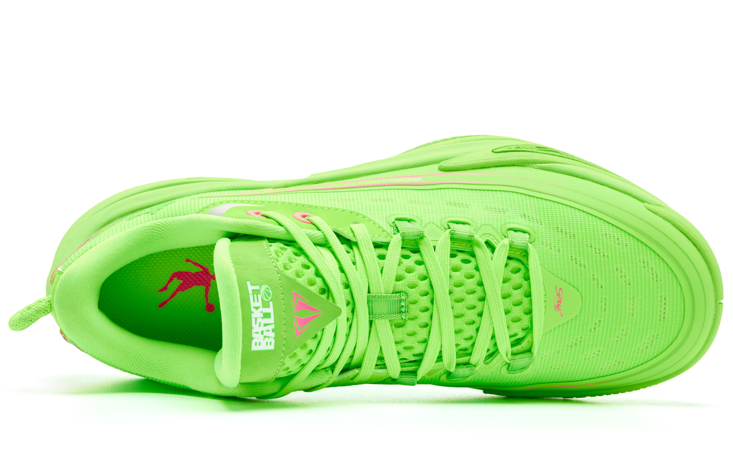 QIAODAN Poison Fang TEAM Cushioning Coverage, Rebound, Breathable, Slip Resistant Low Top Basketball Shoes Men’s Green
