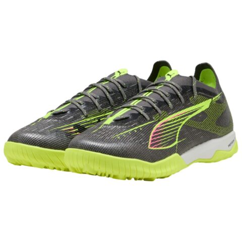 PUMA Ultra 5 Pro Soccer Shoes Unisex Silver Yellow
