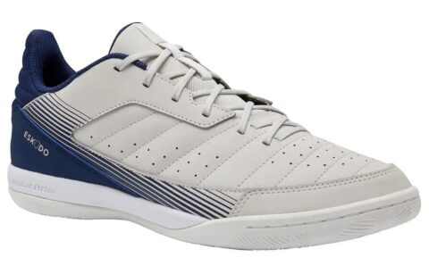 DECATHLON ESKUDO 500 IC/in Abrasion Resistant Soccer Shoes Men’s White Blue