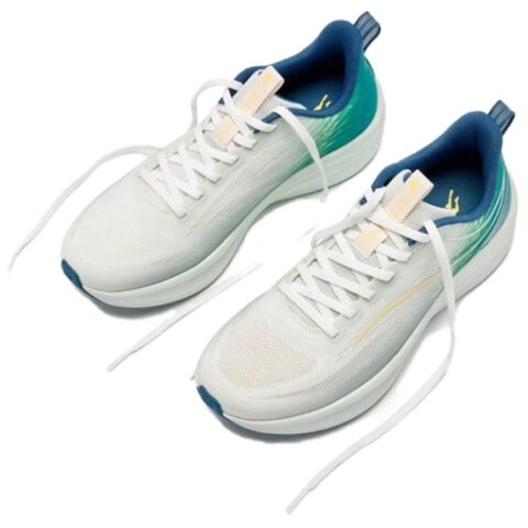 QIAODAN Slip Resistant Abrasion Resistant Low top Casual Running Shoes Men’s Green