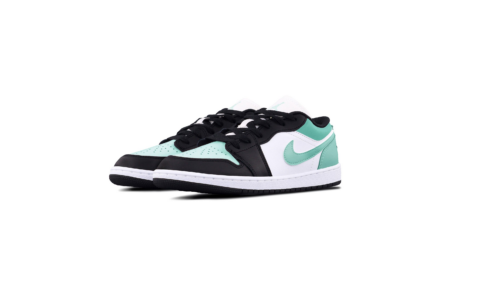 Jordan Air Jordan 1 Green 1.0 Leather Cushioning, Wear Resistant Low top Vintage Basketball Shoes Unisex Black, Green
