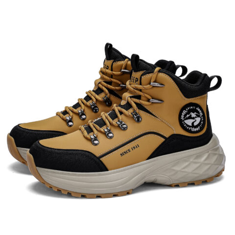 JEEP SPIRIT Cushioning Abrasion Resistant Coverage Lightweight Thermal Height Increasing High top Outdoor Shoes Men’s