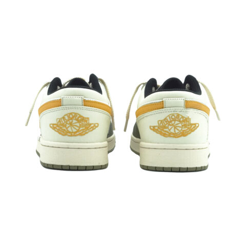 Jordan Air Jordan 1 Vintage Basketball Shoes Men’s Low Top Olive Green, Beige, Yellow